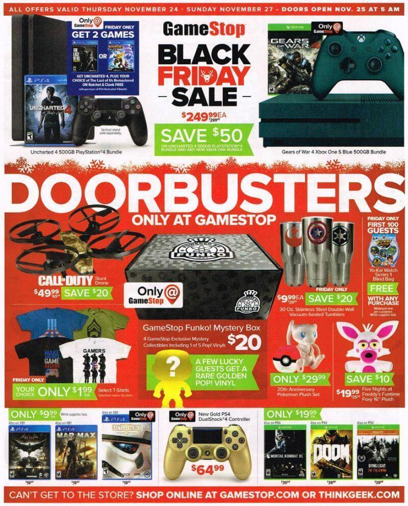 Game Stop Black Friday page 1